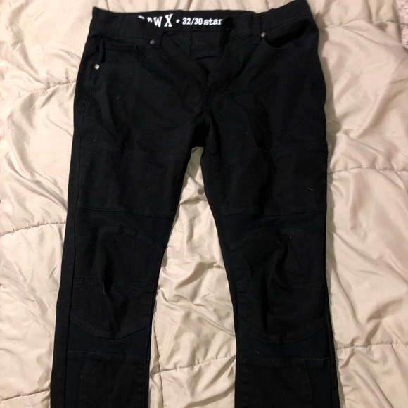 raw x jeans black